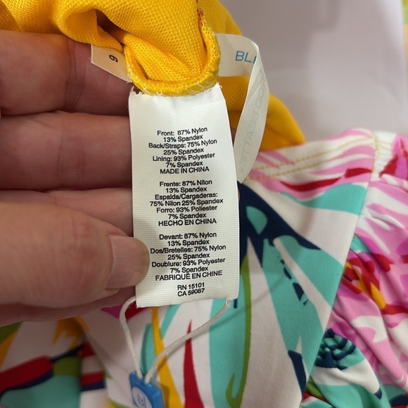 Bleu Rod Beattie Women's Bandeau Tankini Swim Top Pink size 6 NWT - Picture 8 of 10
